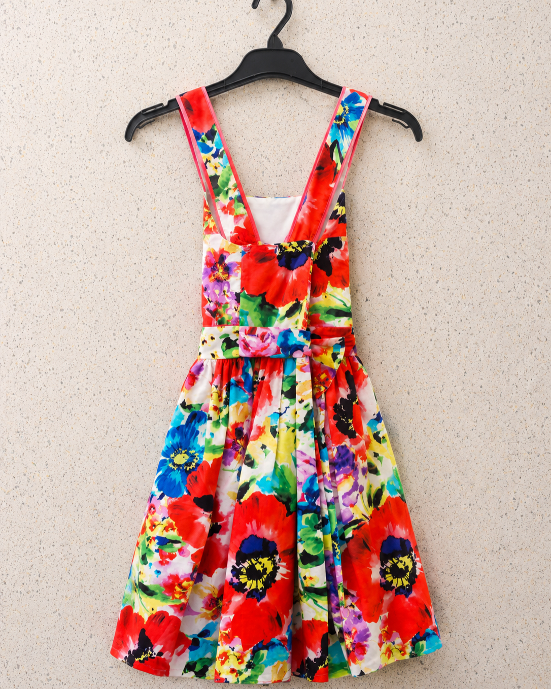 Robe de soirée d'été Rosabelle à fleurs rouges