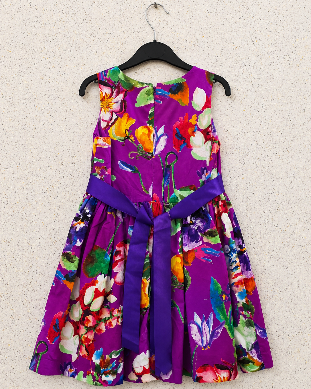 Robe de soirée d'été florale violette Rosabelle