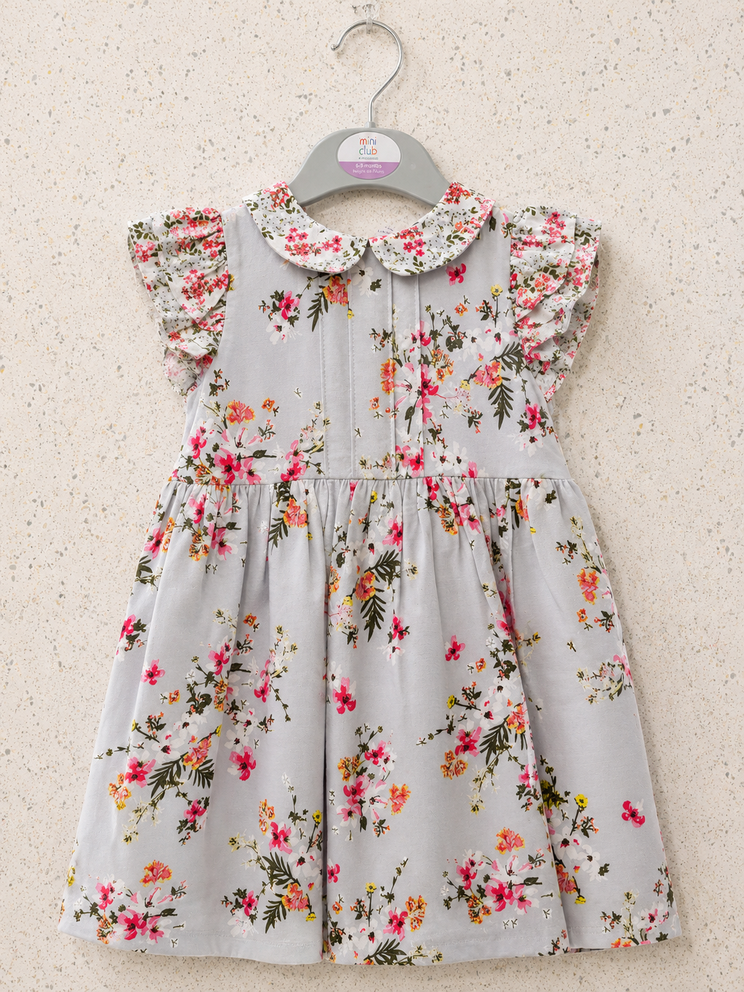 Rosabelle Soft Blue Floral Twirl Dress