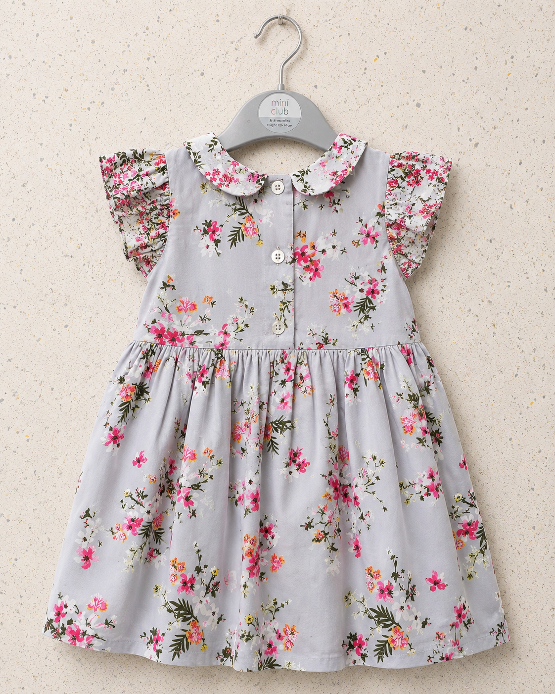 Rosabelle Soft Blue Floral Twirl Dress