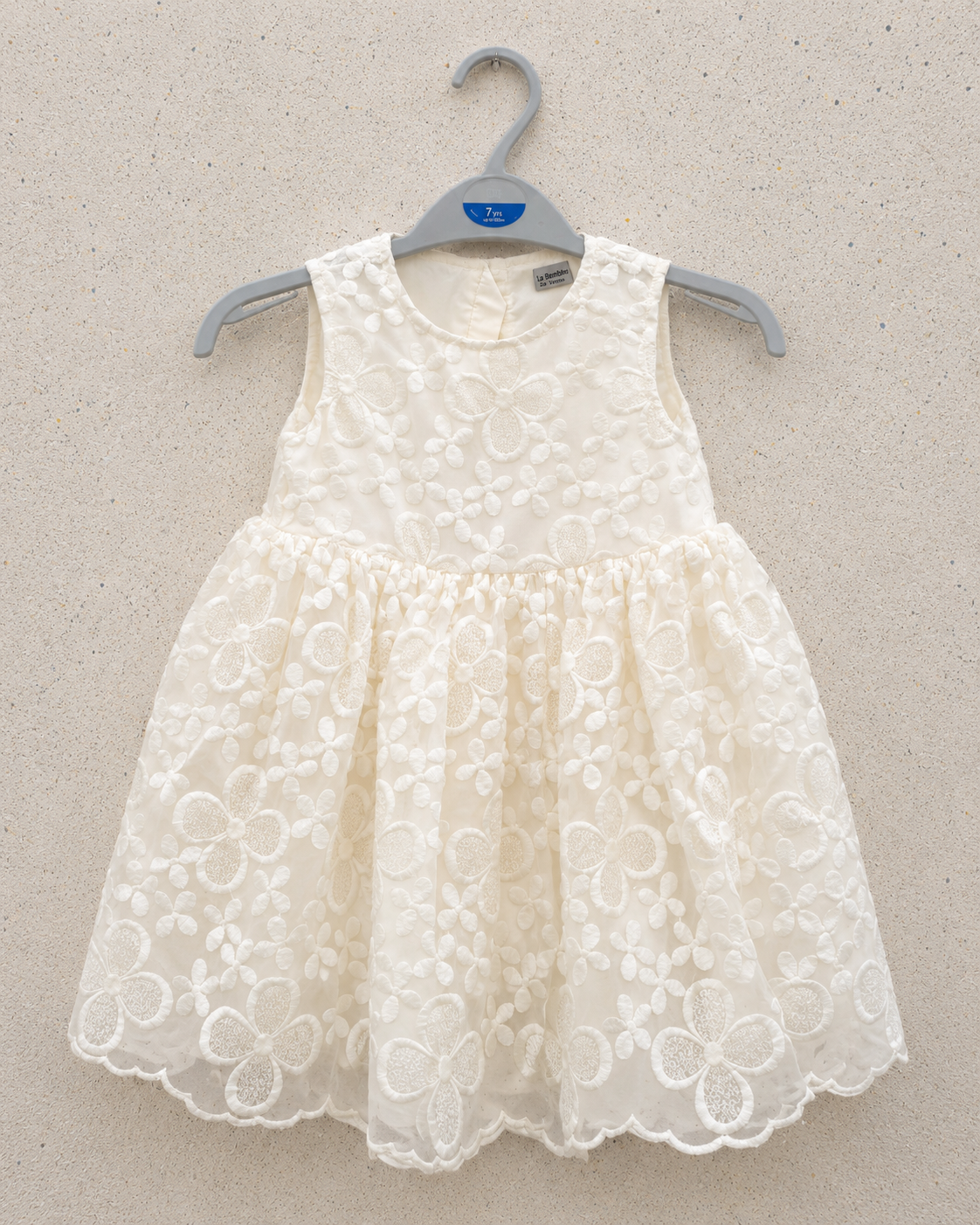 Robe Rosabelle en dentelle florale ivoire