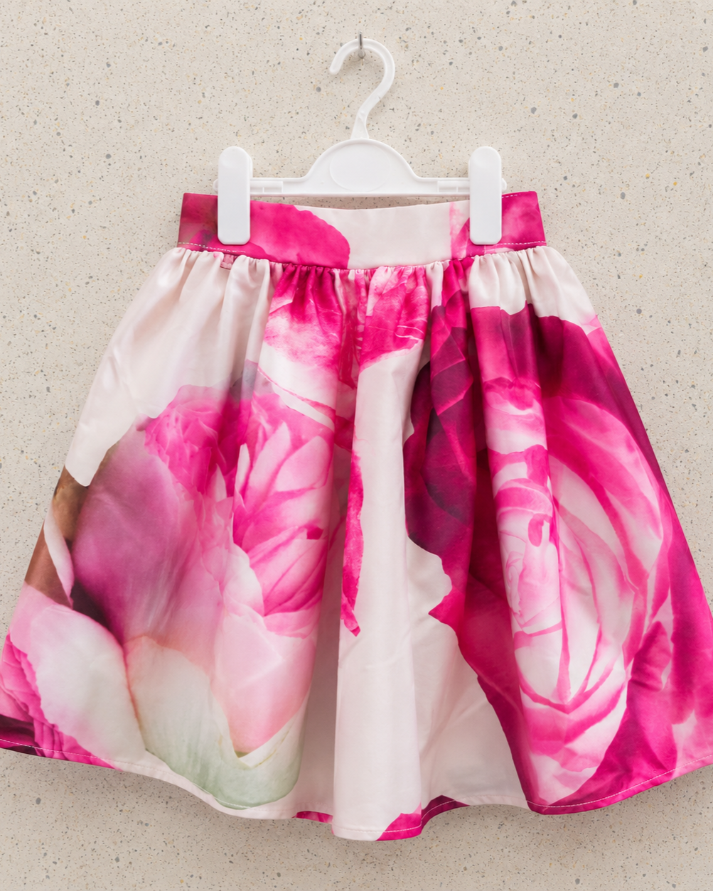 Jupe fleurie Rosabelle rose