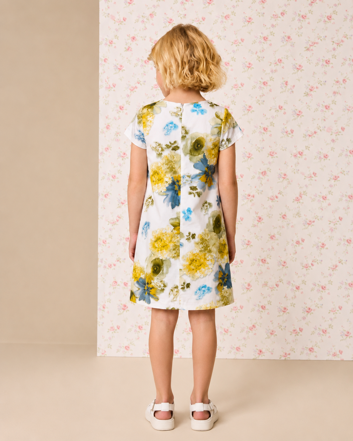 Rosabelle White Garden Floral Dress