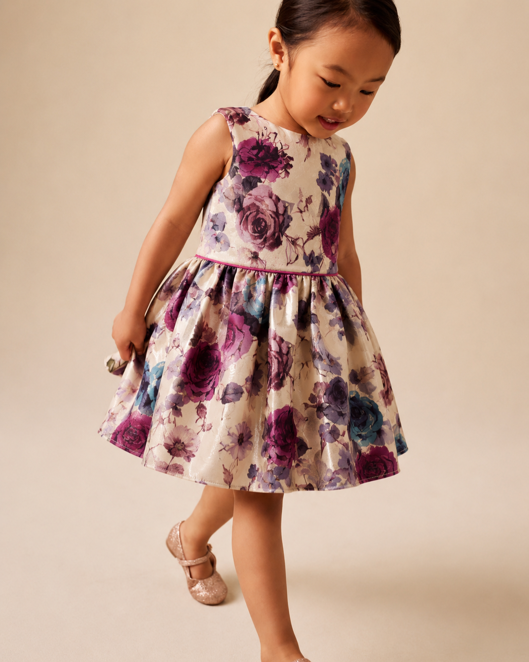 Rosabelle Vintage Rose Floral Dress